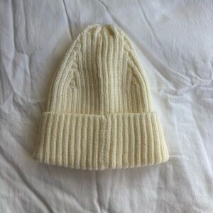 Cozy Cream Knit Beanie
